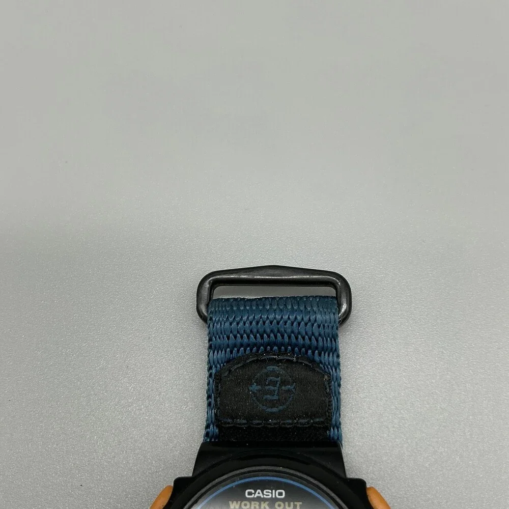 Vintage Casio JC-10 Work Out Mens Watch 40mm Digital Walk Calorie New Battery